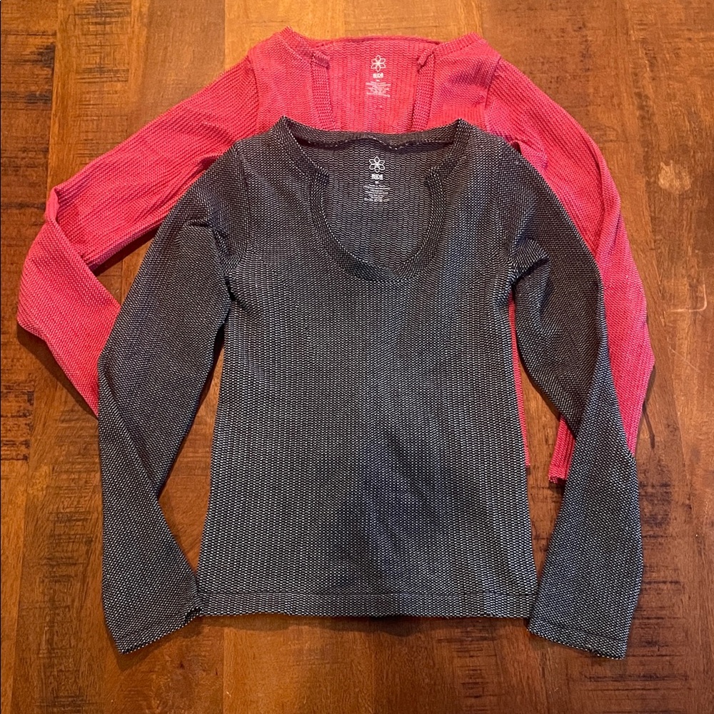 Aura Women's Long Sleeve Tops - Black and Red